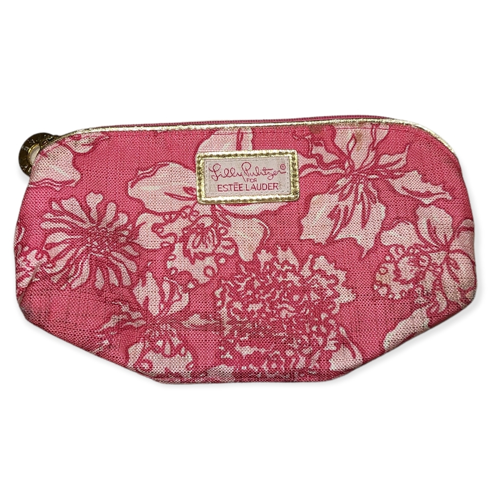 Lilly Pulitzer for Estee Lauder floral makeup bag